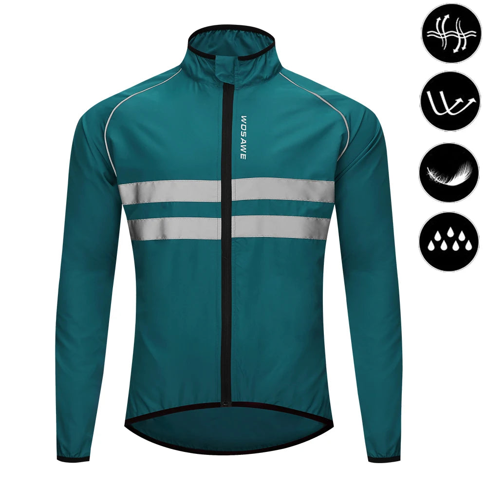 Men’s Cycling Windbreaker Jacket – Windproof, Water-Resistant