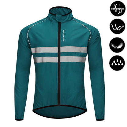 Men’s Cycling Windbreaker Jacket – Windproof, Water-Resistant