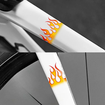 2pcs Flame Bike Sticker DIY 
