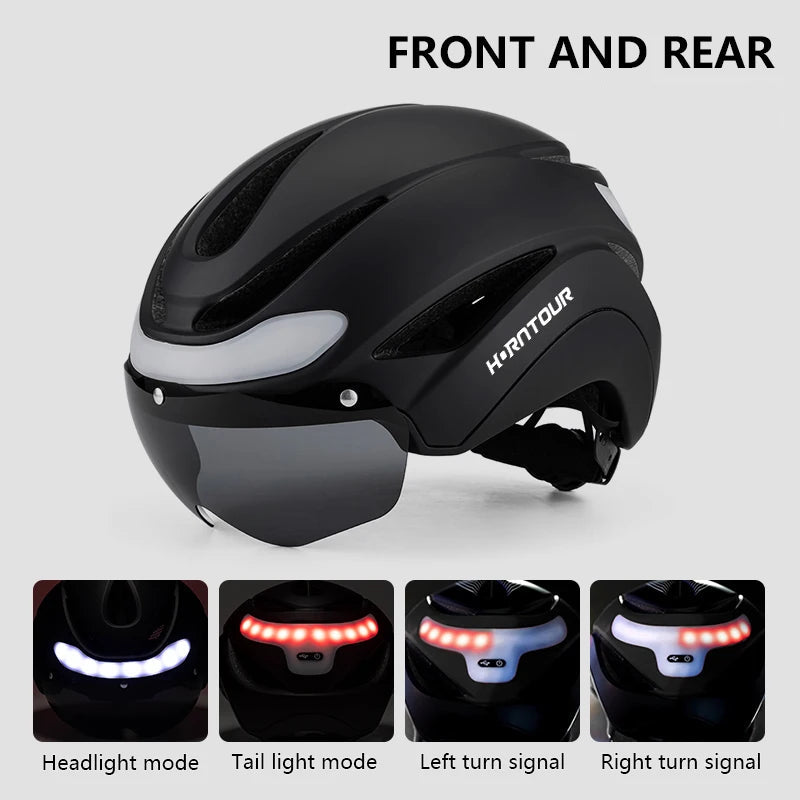 Cyclist Helmet Safety LED Lights