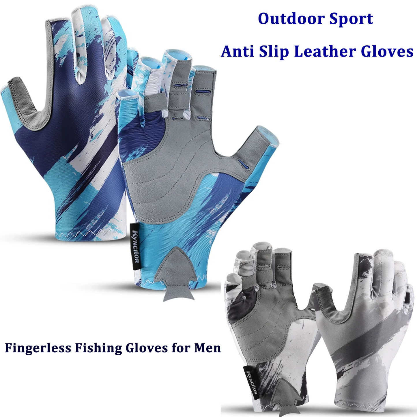 Professional Fingerless Fishing Gloves