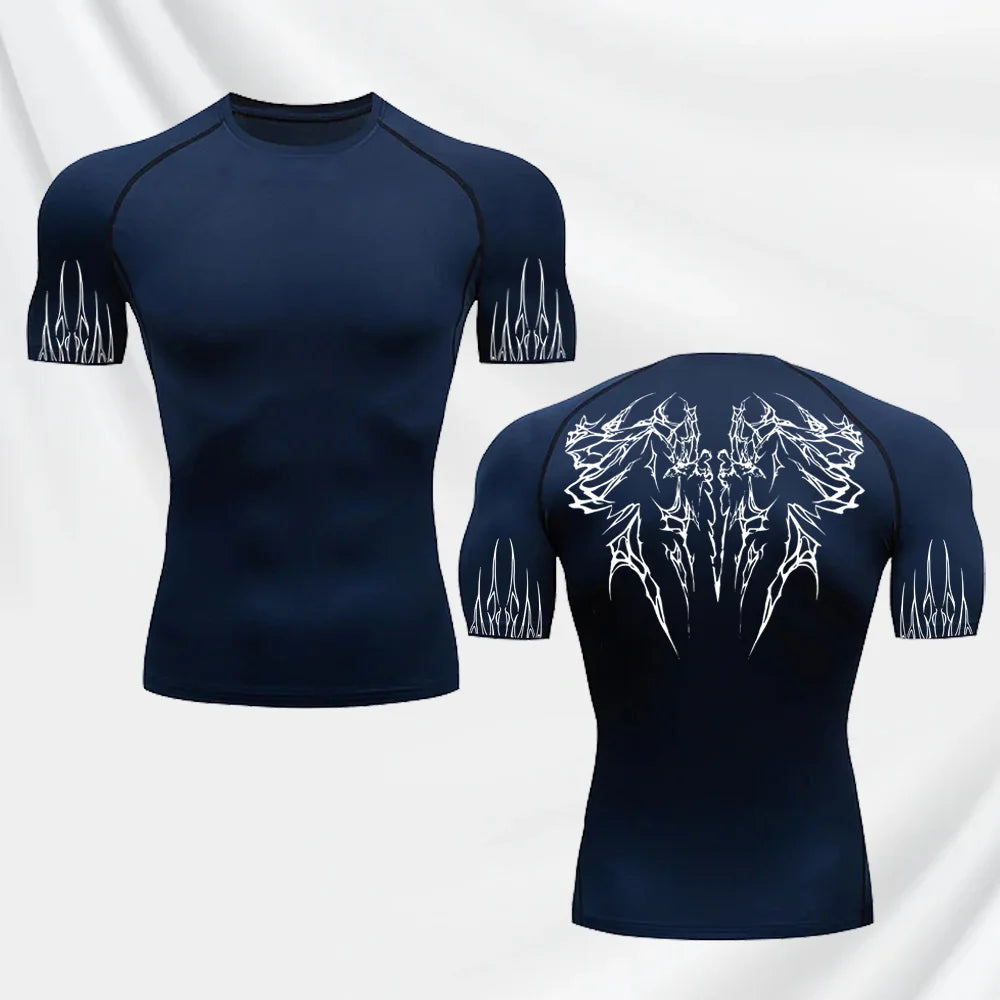 T-shirt gotica ad asciugatura rapida da uomo 