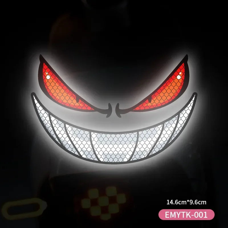 Demon Eyes Reflective Sticker for Bicycle 