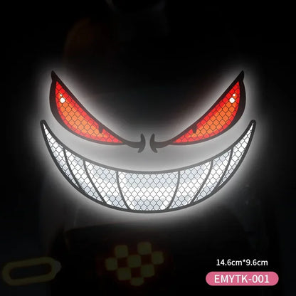 Demon Eyes Reflective Sticker for Bicycle 