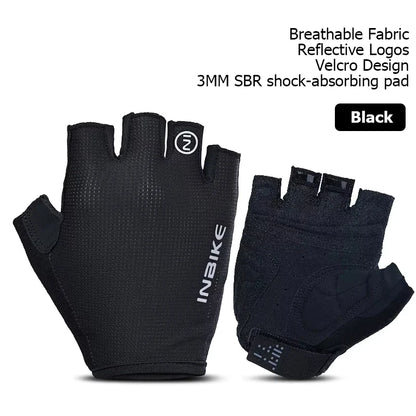 Breathable Fingerless Cycling Gloves