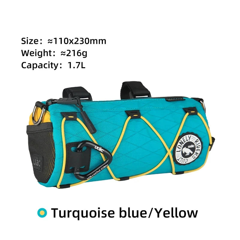 Waterproof Bike Handlebar Bag 1.7L – Front Tube Cycling Shoulder Bag