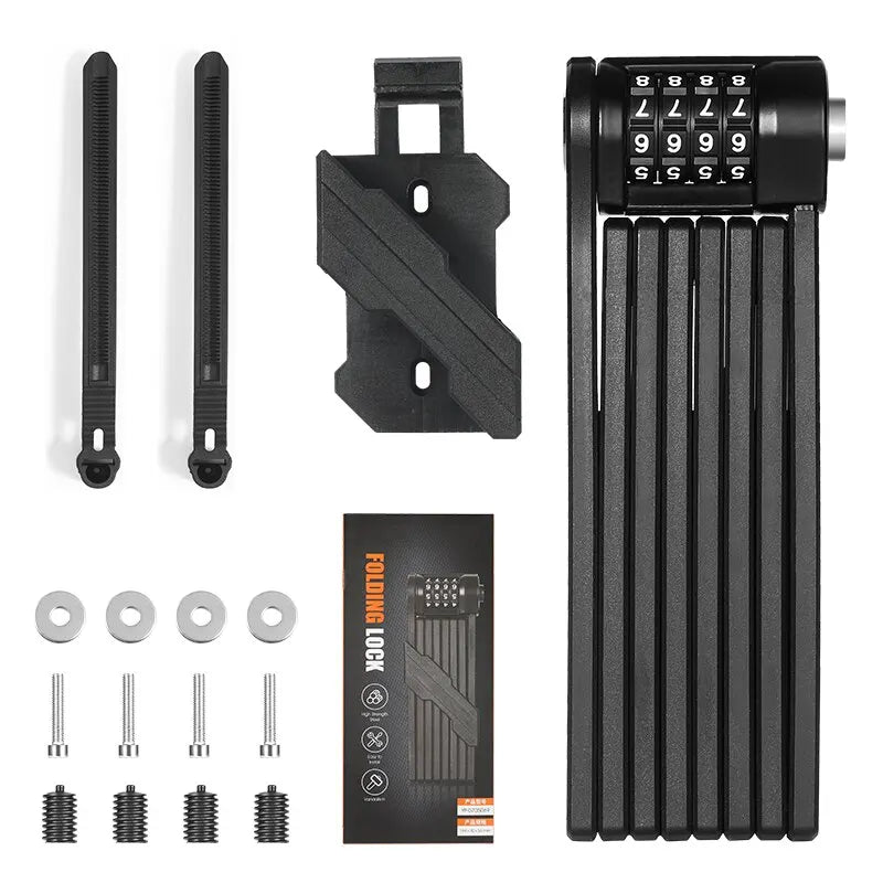 Candado de cadena plegable para bicicleta antirrobo