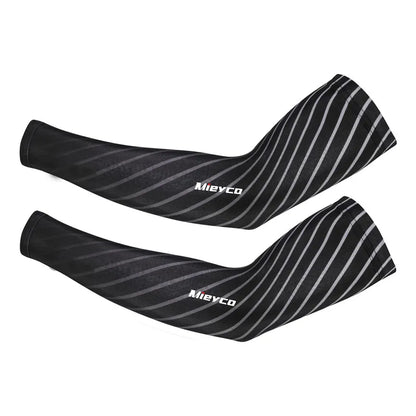 UV Protection Cycling Arm Sleeves – Breathable Ice Silk, Unisex