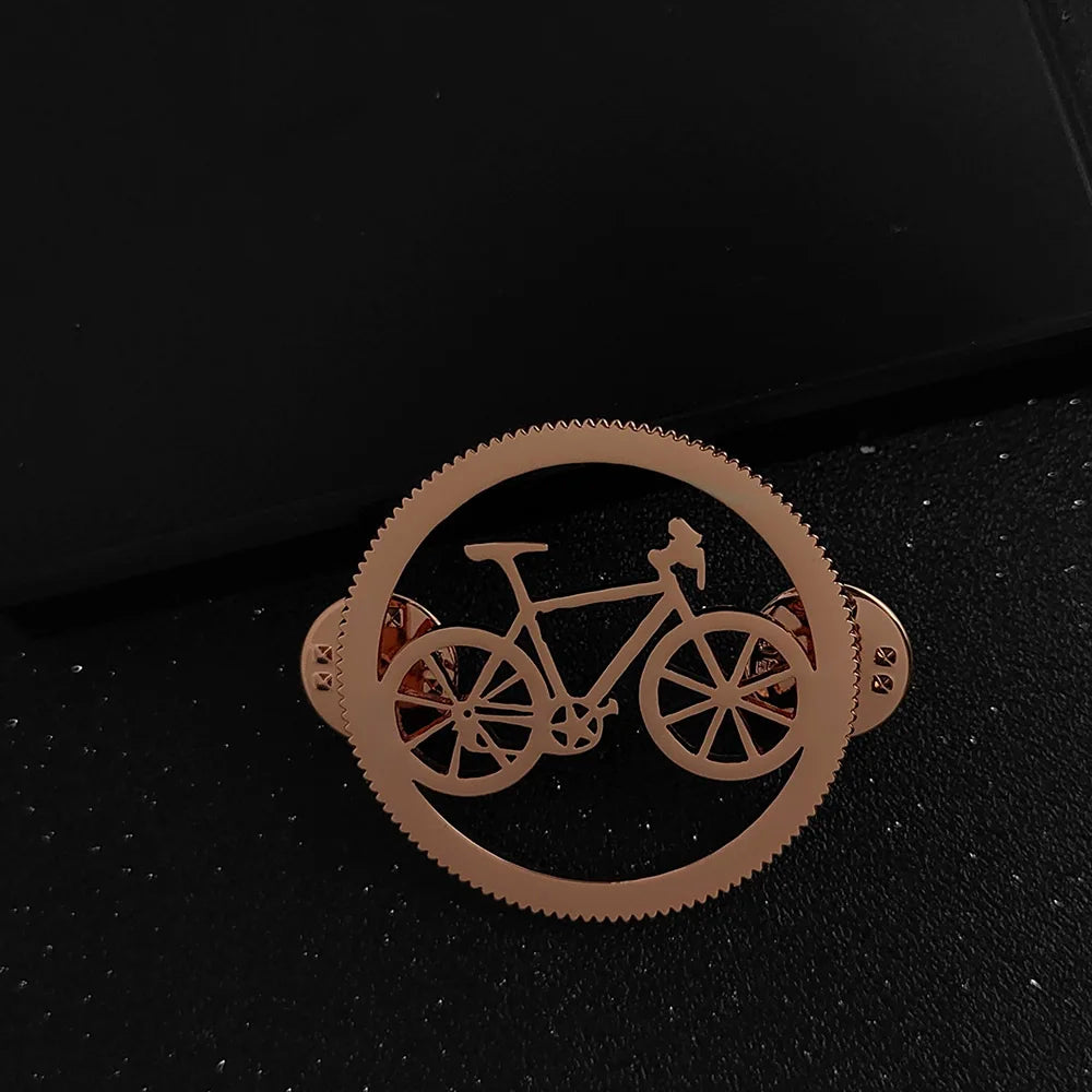 Fashion Bicycle Shape Brooch Men 