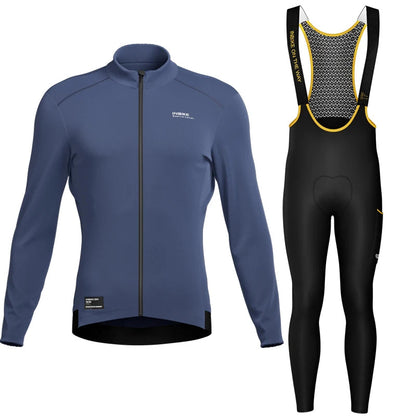 Camisa de ciclismo térmica forrada de lã quente