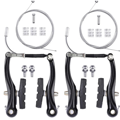 2-teiliges Fahrrad-V-Bremsen-Set aus Aluminiumlegierung 