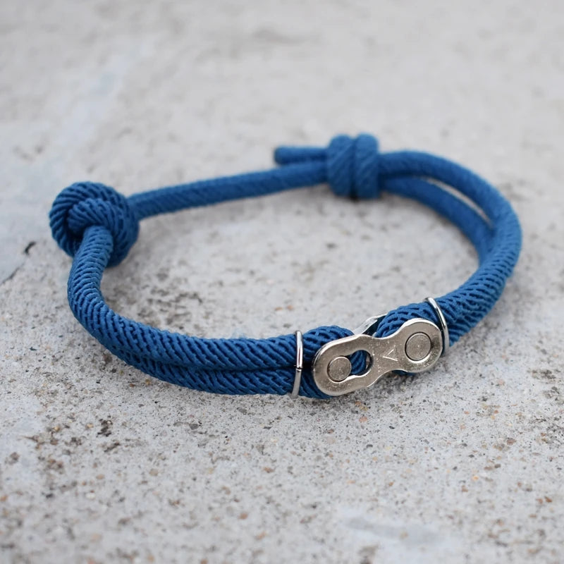 Minimalist Bike Link Cord Bracelet
