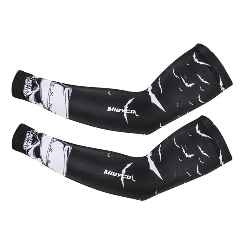UV Sun Protection Cycling Arm Sleeves – Icy Silk | 16 Designs | S–3XL