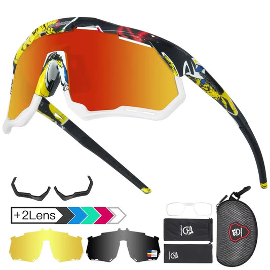 Sports Sunglasses with Modular Frame