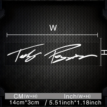 Signature Style Reflective Decal