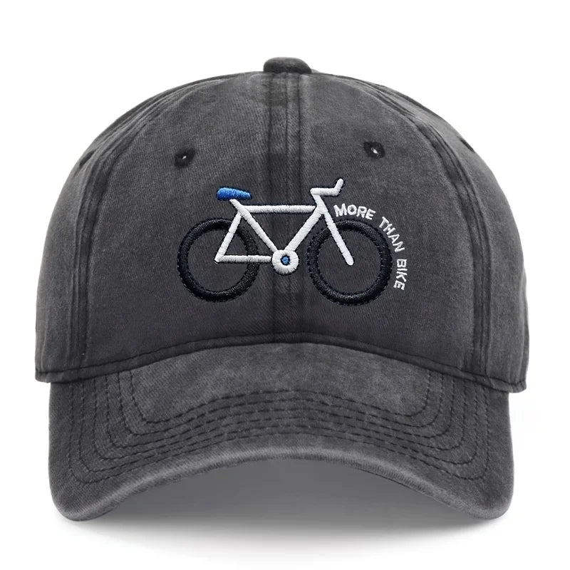 Bicycle Embroidered Baseball Cap – Unisex Adjustable Dad Hat for Cyclists
