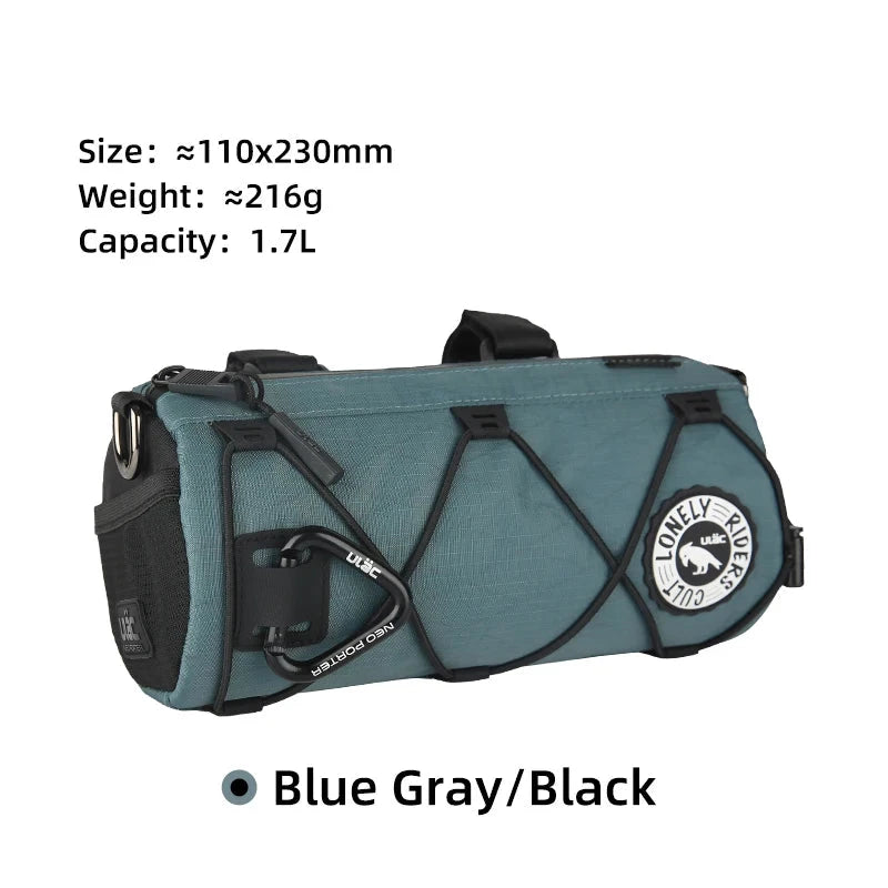 Waterproof Bike Handlebar Bag 1.7L – Front Tube Cycling Shoulder Bag