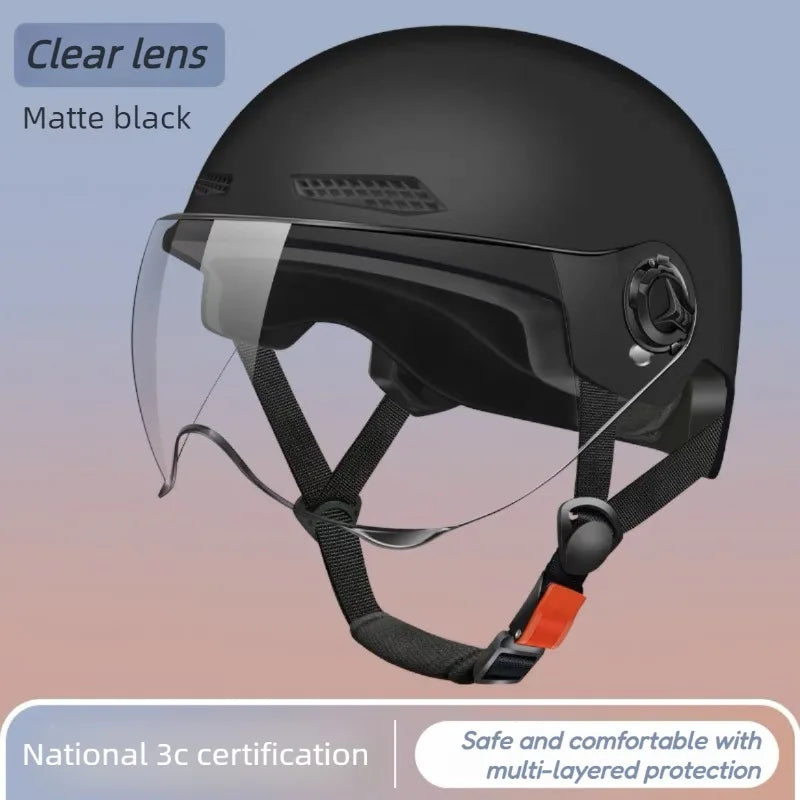 Bicycle Safety Helmet with Goggles 