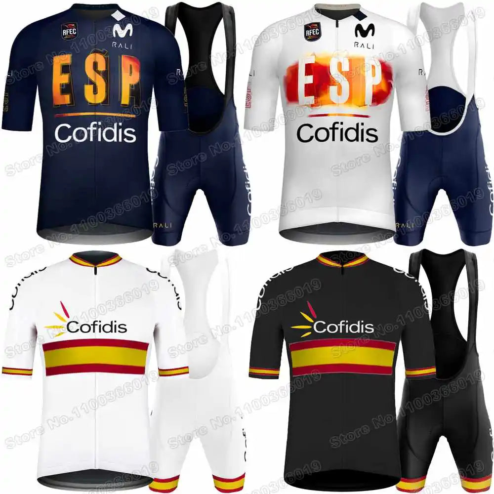 Camisola Nacional de Ciclismo MTB da Espanha 