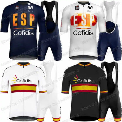Camisola Nacional de Ciclismo MTB da Espanha 