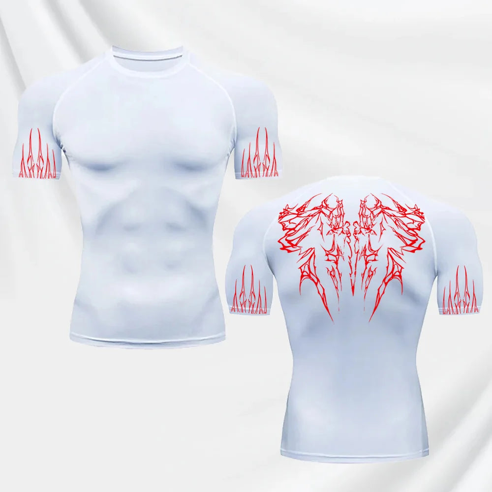 T-shirt gotica ad asciugatura rapida da uomo 