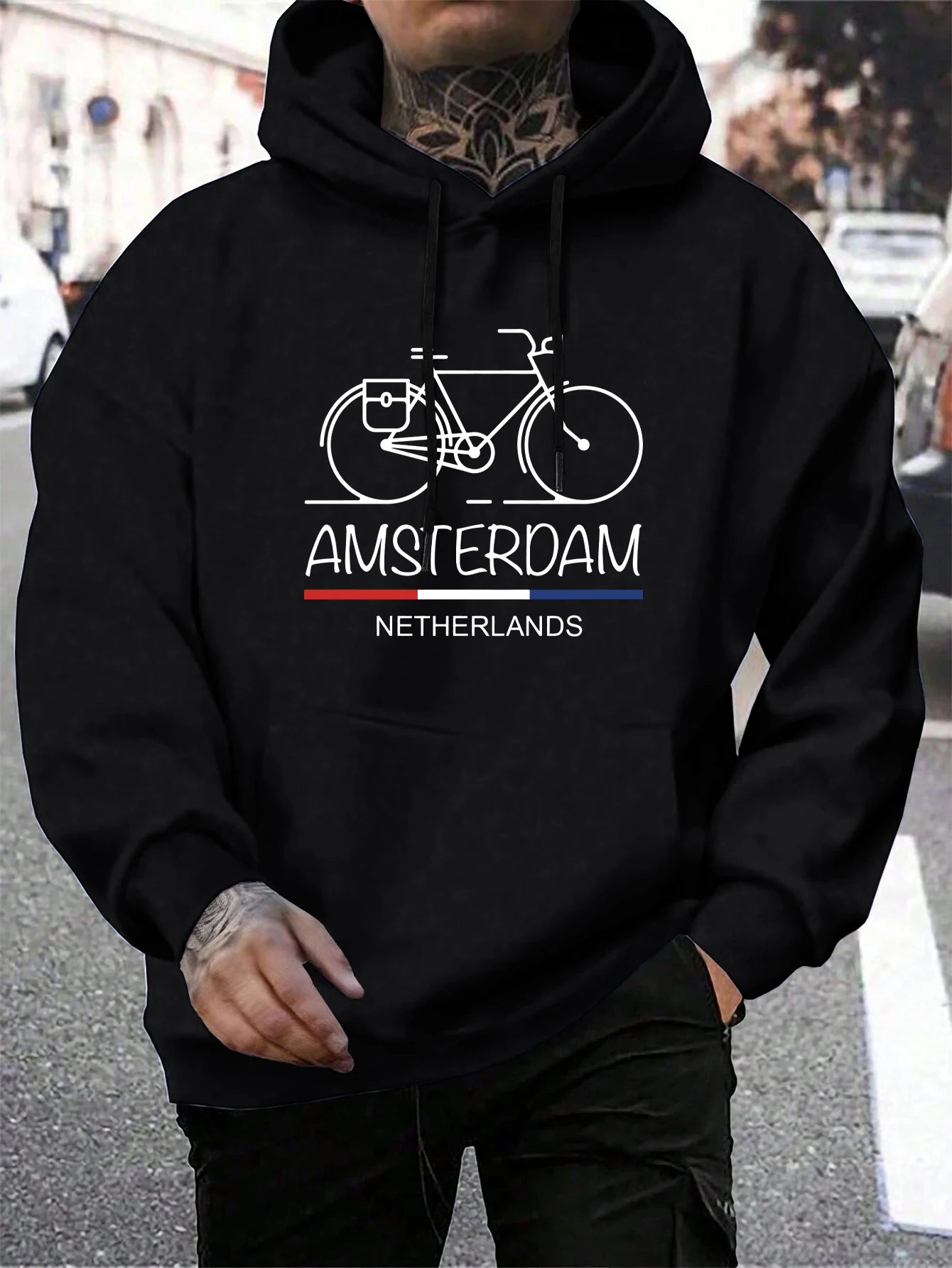 Netherlands Bike Pullover Hoodie 