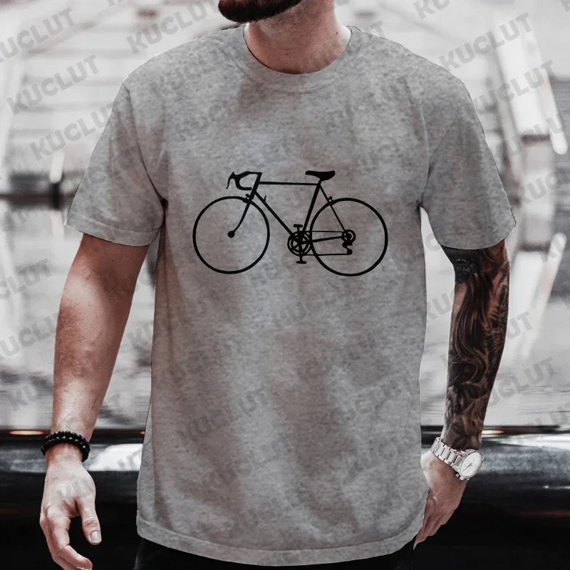 Camisa de bicicleta de gran tamaño para hombre 