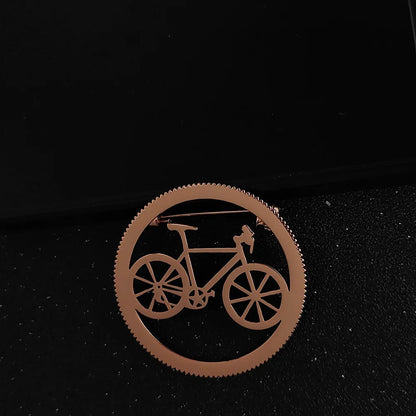 Fashion Bicycle Shape Brooch Men 