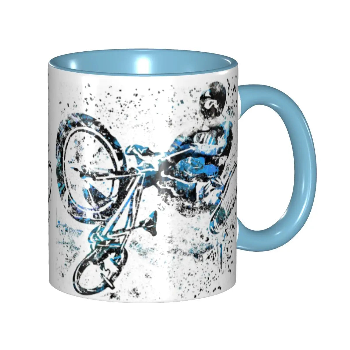 BMX Rider Ceramic Coffee Mug – Cycling Gift
