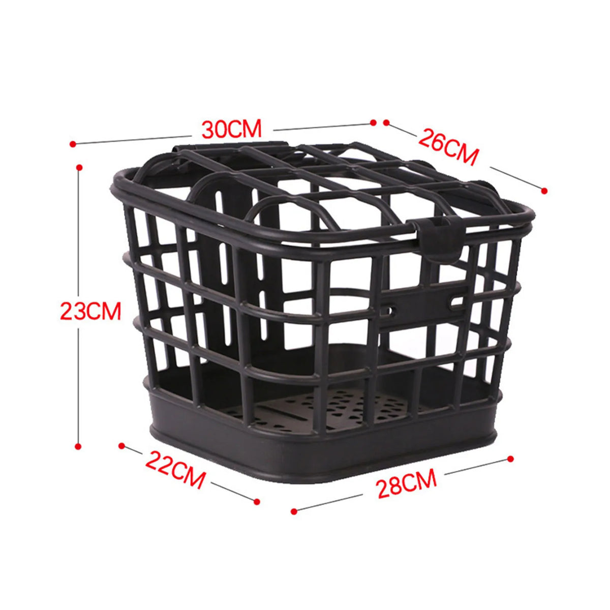 Detachable Bike Front Basket with Lid – Large Capacity PC