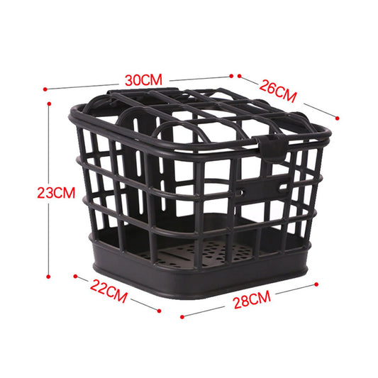 Detachable Bike Front Basket with Lid – Large Capacity PC