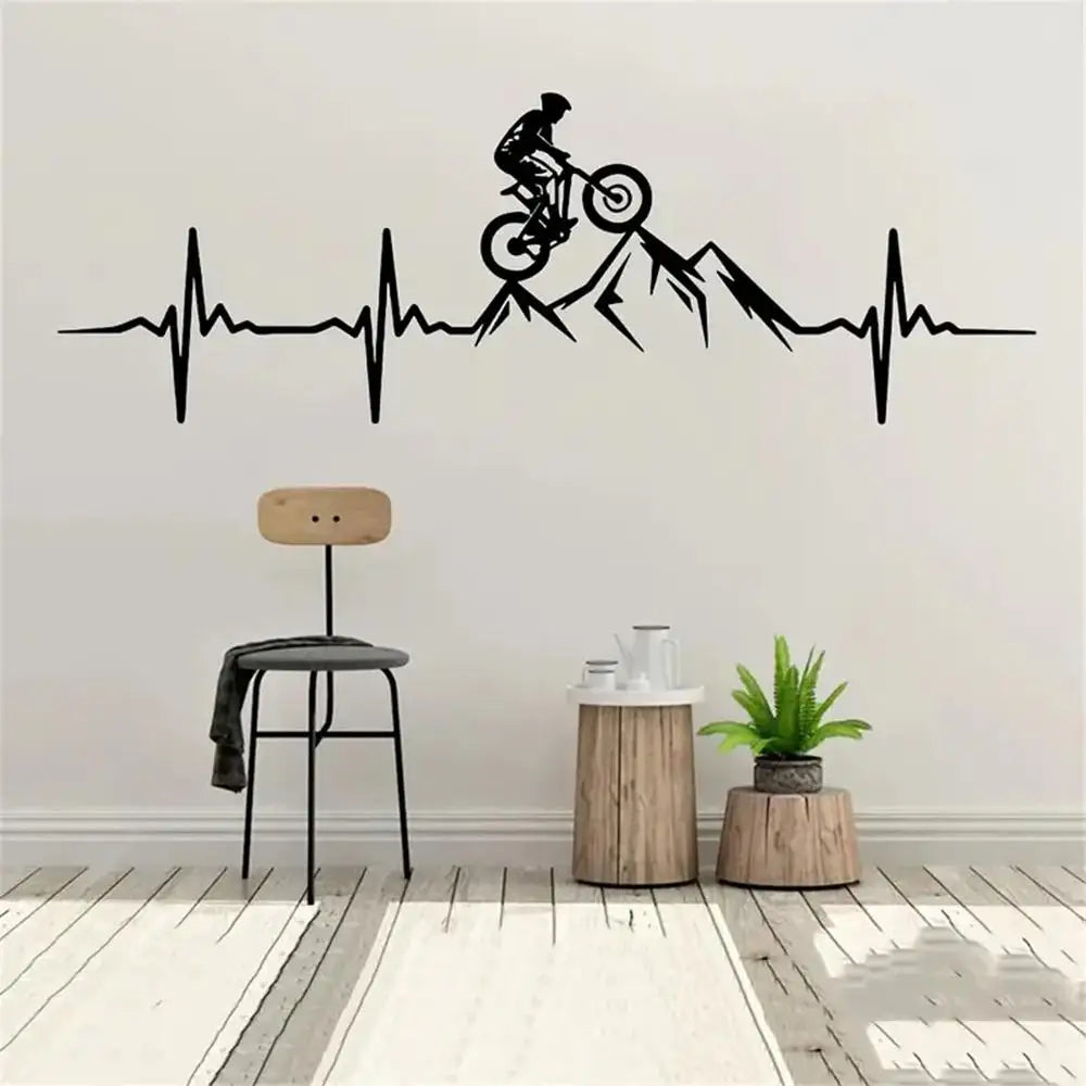MTB Heartbeat Wall Sticker 