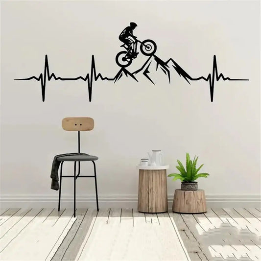 MTB Heartbeat Wall Sticker 