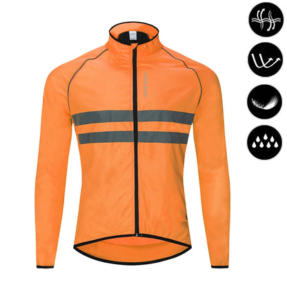 Men’s Cycling Windbreaker Jacket – Windproof, Water-Resistant