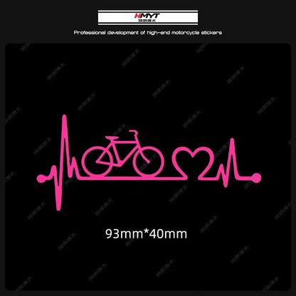 Adesivi per biciclette con battito cardiaco 
