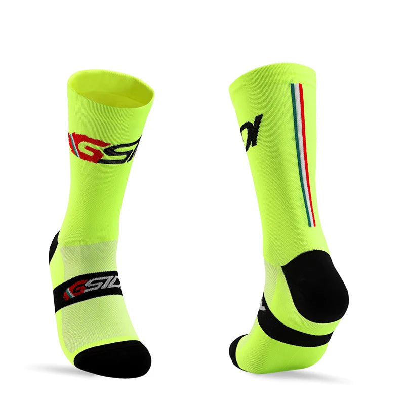 High-Performance Mid-Calf Cycling Socks