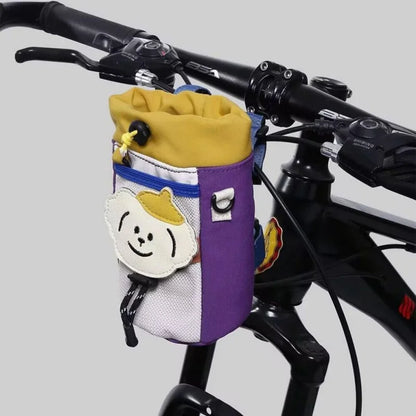 Bike Handlebar Cup Holder Bag with Phone Pocket – Cycling