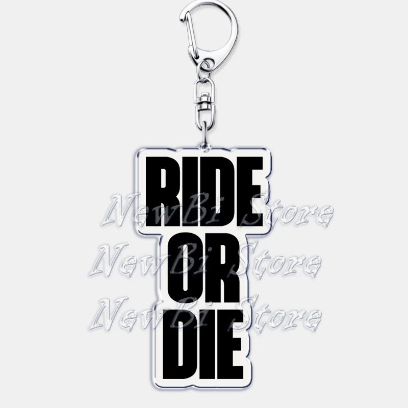 Ride or Die Schlüsselanhänger-Modelle 