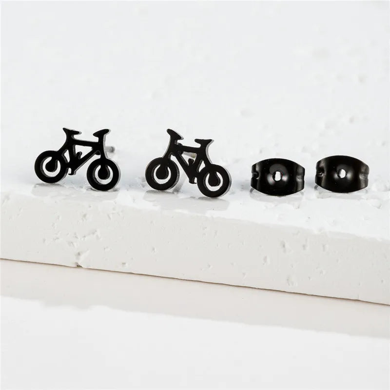 Bicycle Earrings for Men