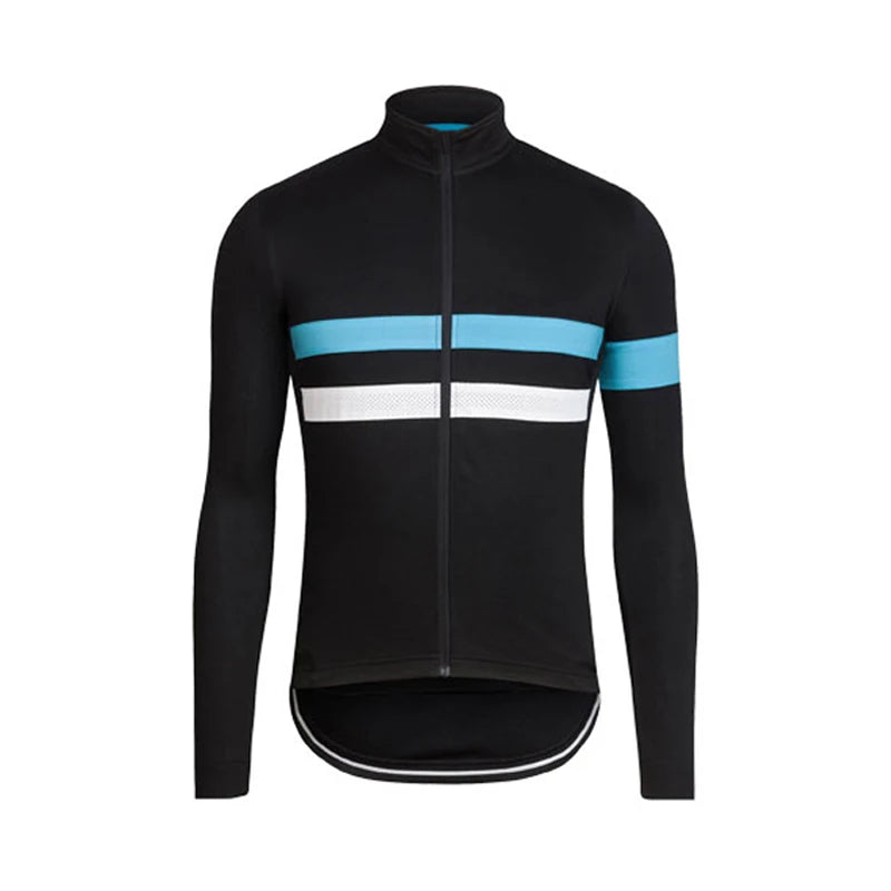 Men's Long Sleeve Cycling Jersey – Full Zip MTB Road Bike Shirt