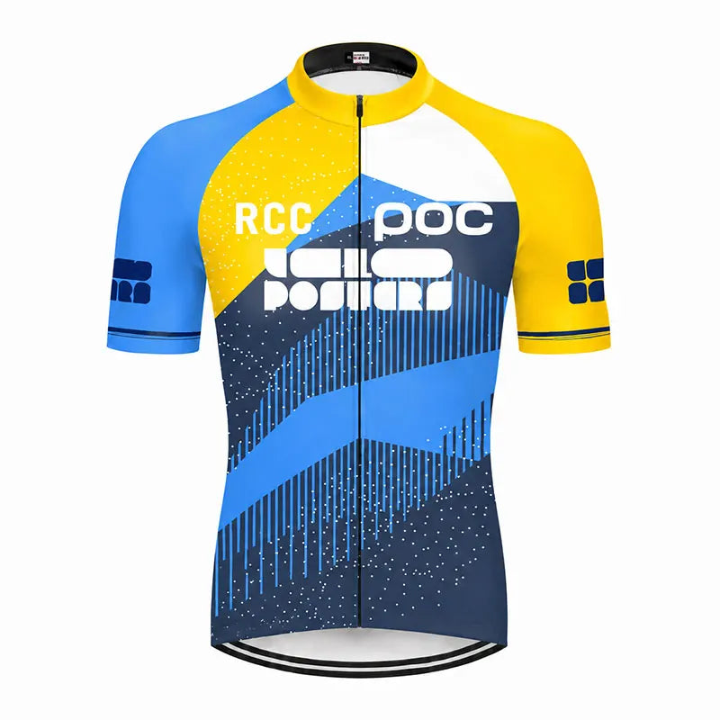 Men’s Short-Sleeve Cycling Jersey – Full-Zip, Quick-Dry MTB & Road Bike Top