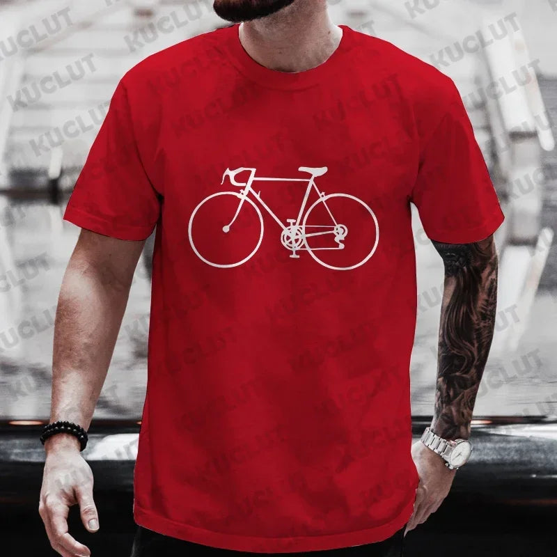 Camisa de bicicleta de gran tamaño para hombre 