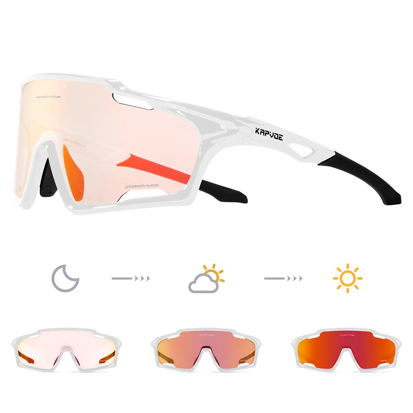 Light-Adaptive Cycling Glasses