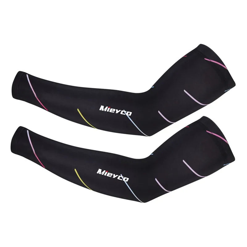 UV Sun Protection Cycling Arm Sleeves – Icy Silk | 16 Designs | S–3XL