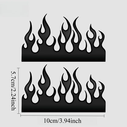 2pcs Flame Bike Sticker DIY 