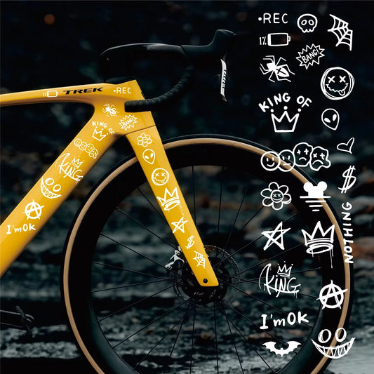 Graffiti Bicycle Sticker Cartoon