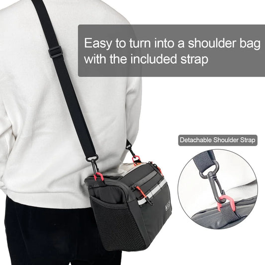 4L Insulated Bike Handlebar Bag – Waterproof Cycling Front Bag
