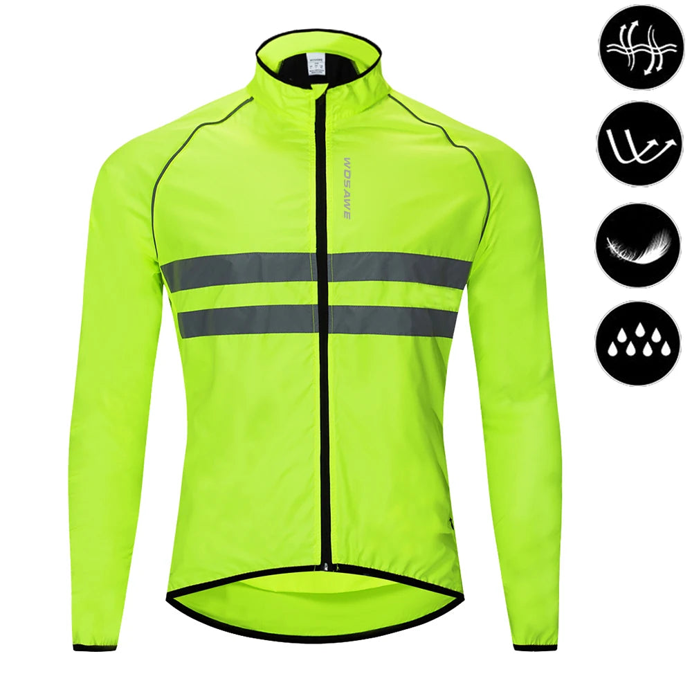 Men’s Cycling Windbreaker Jacket – Windproof, Water-Resistant