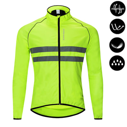 Men’s Cycling Windbreaker Jacket – Windproof, Water-Resistant