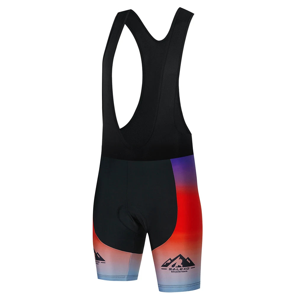 Men’s Cycling Bib Shorts – 19D Gel Pad, Quick-Dry